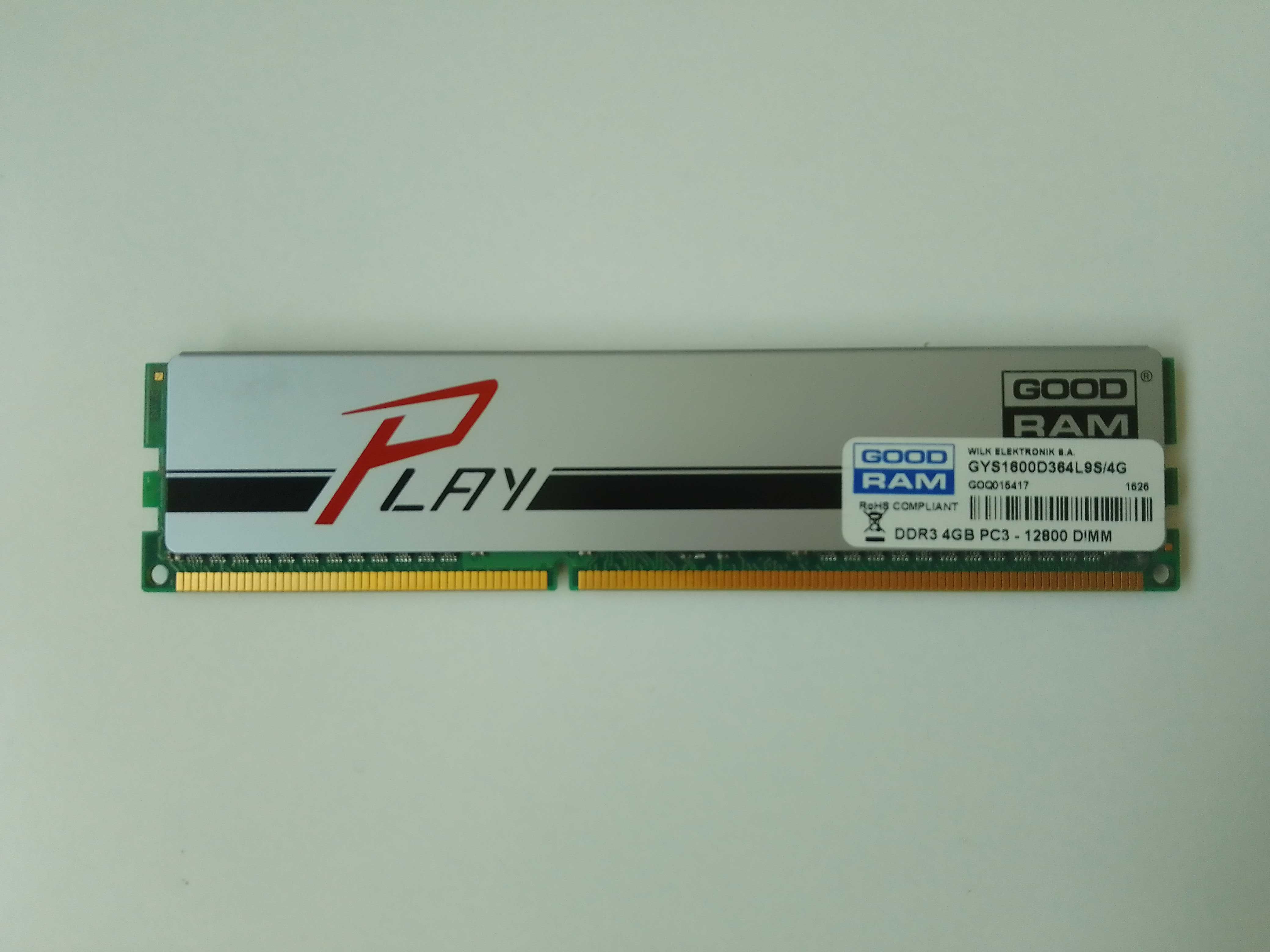 Pamięć RAM DDR3 GOODRAM  GYS1600D364L9S/4G 4 GB (002727)