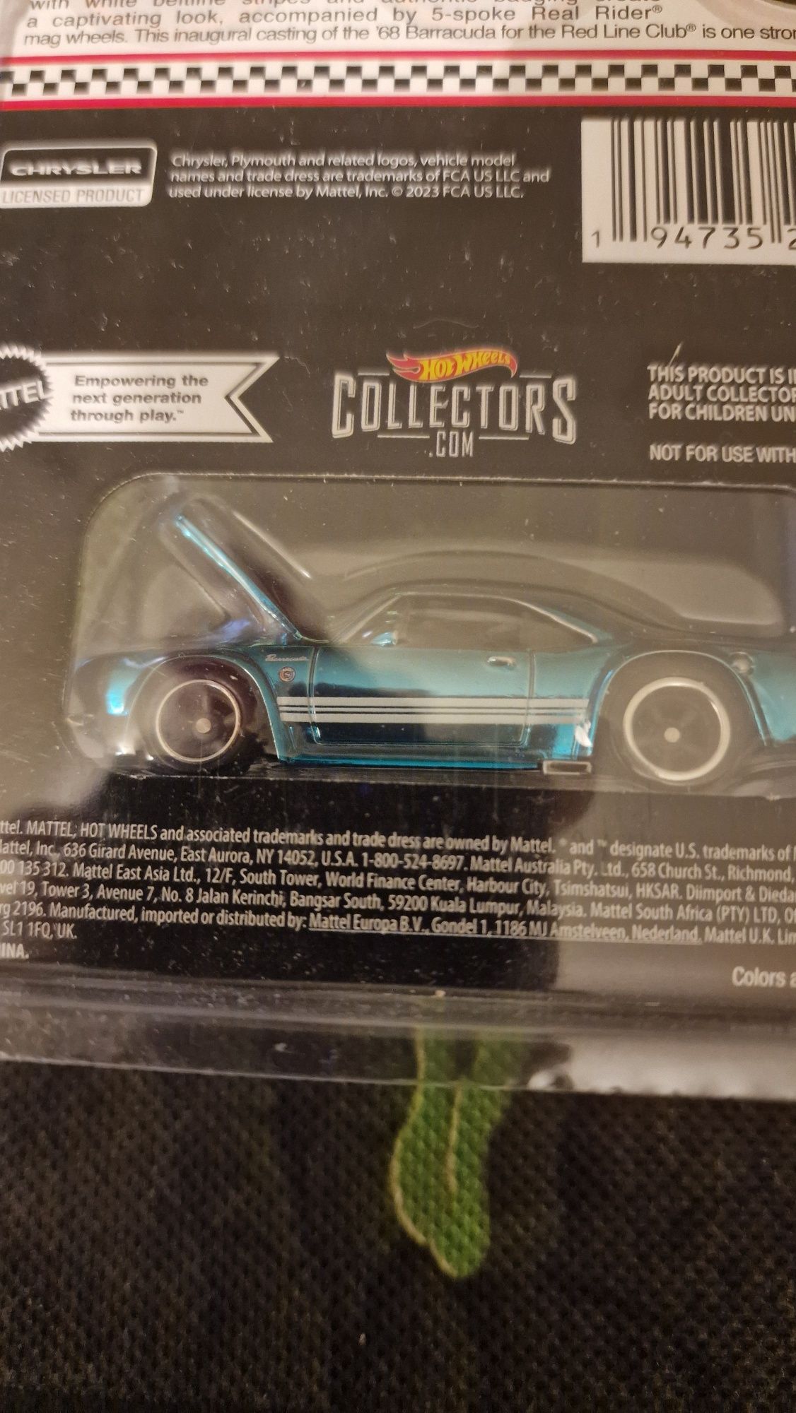 Hot wheels rlc Barracuda Plymouth 68