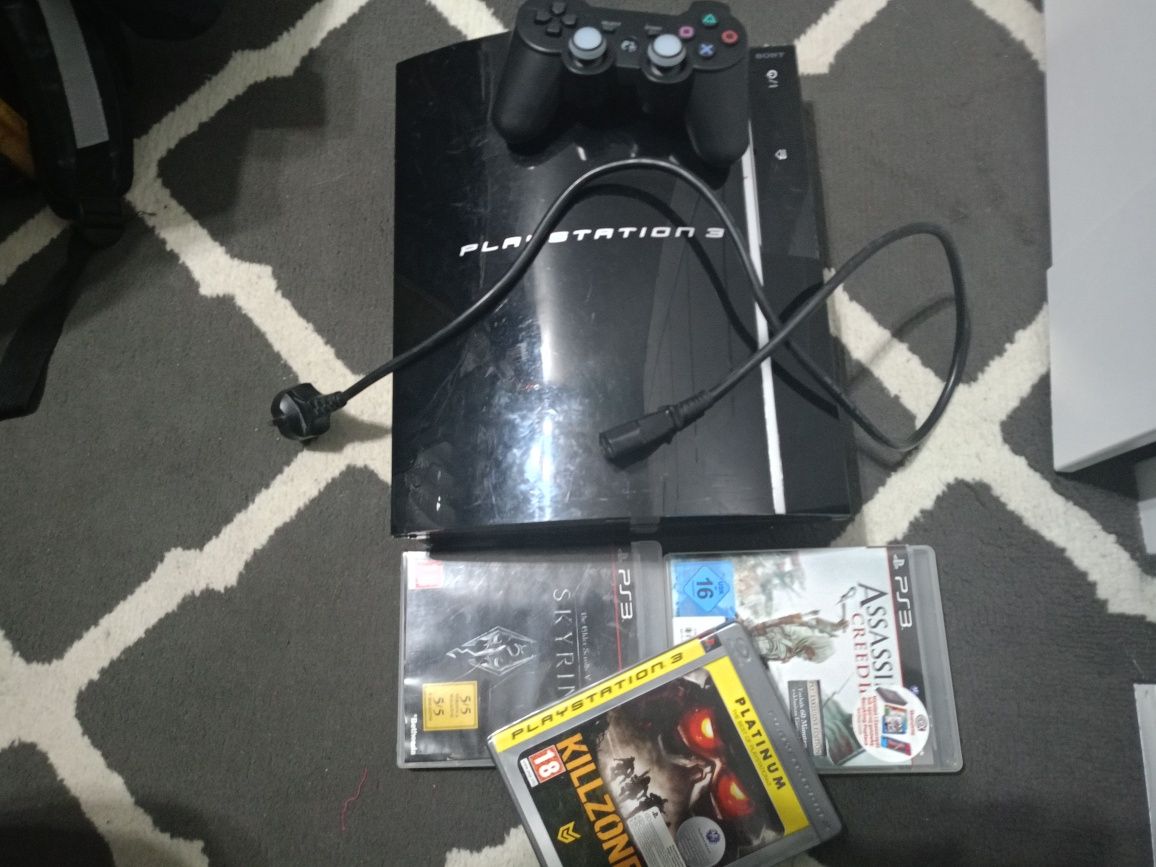 PS3 fat 80 GB że zasilaczem