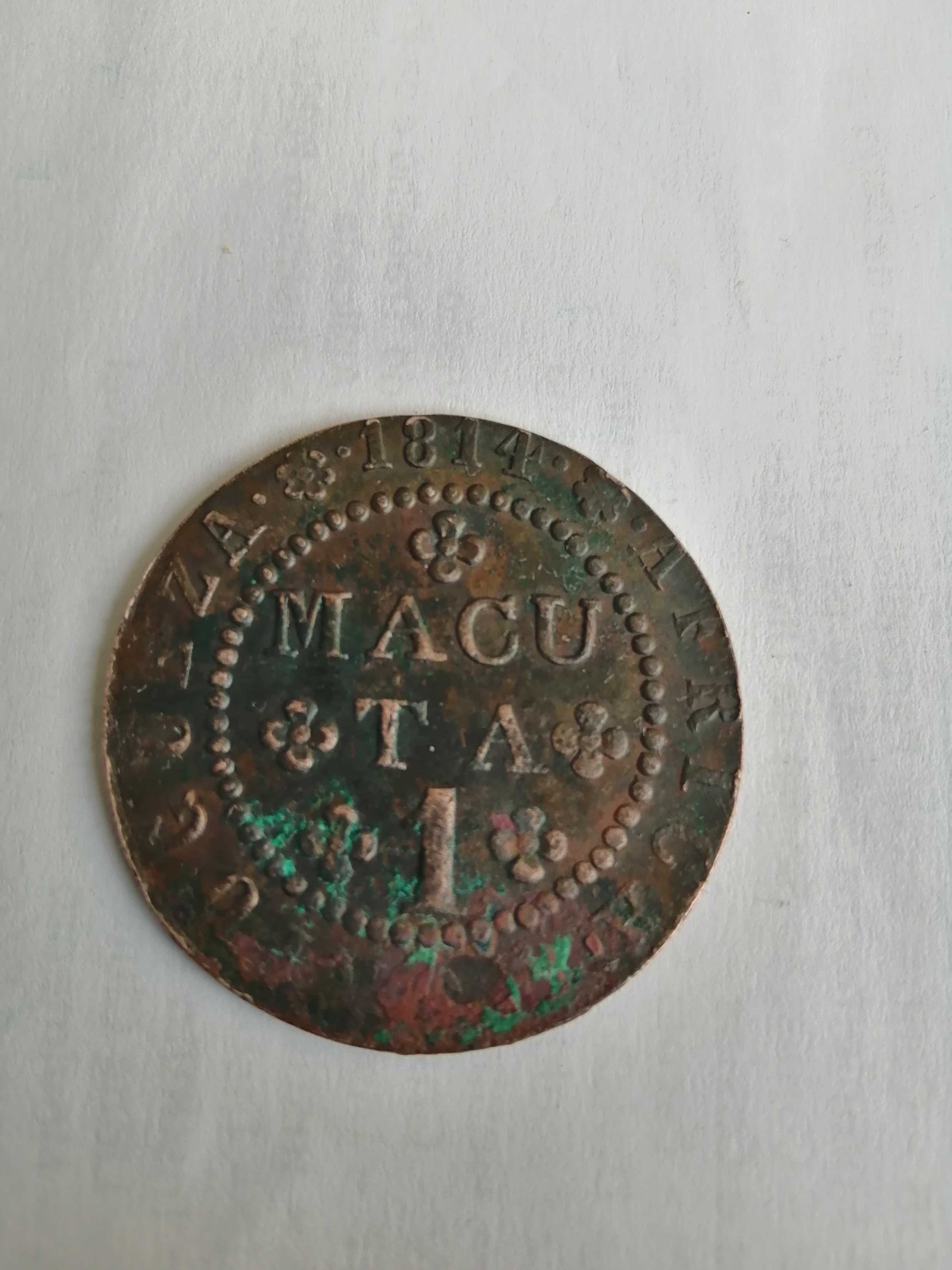 Moeda de 1 Macuta. 1814