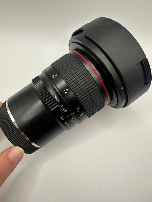 Lente olho de peixe Meike 8mm f/3.5 para Maquina Sony