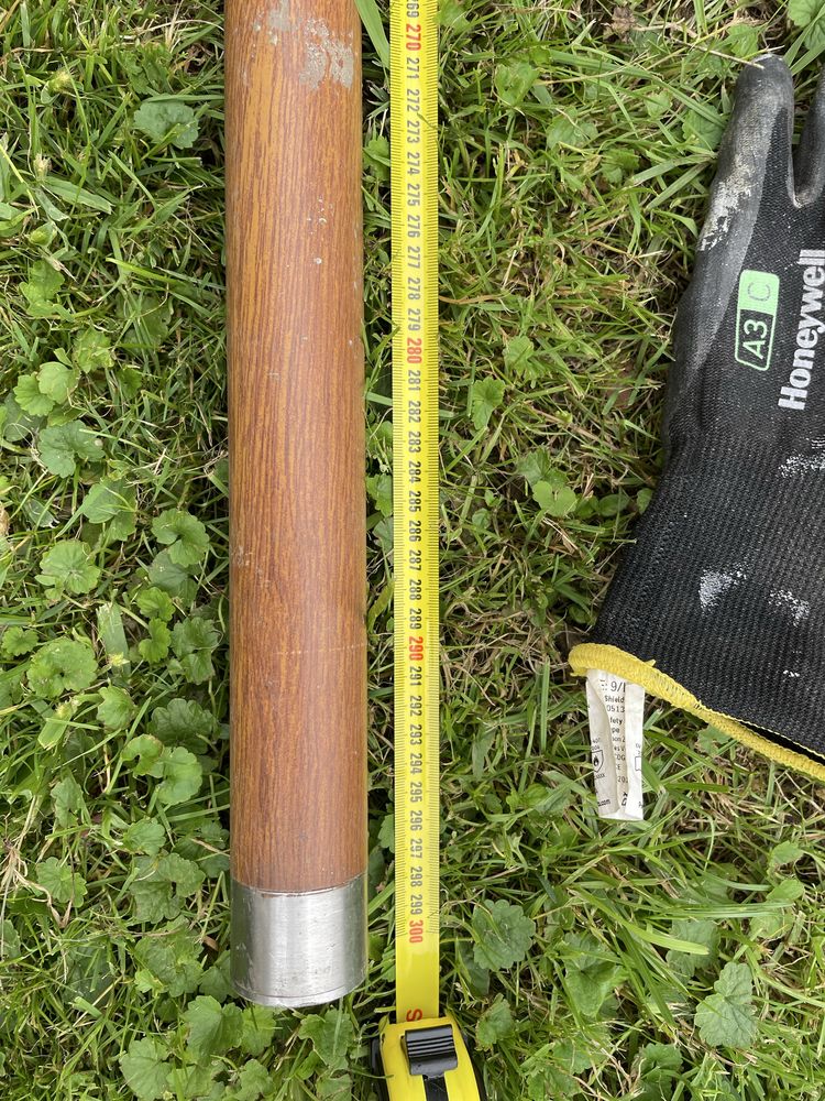 Poręcz, barierka imitacja drewna 3m, srednica 4cm