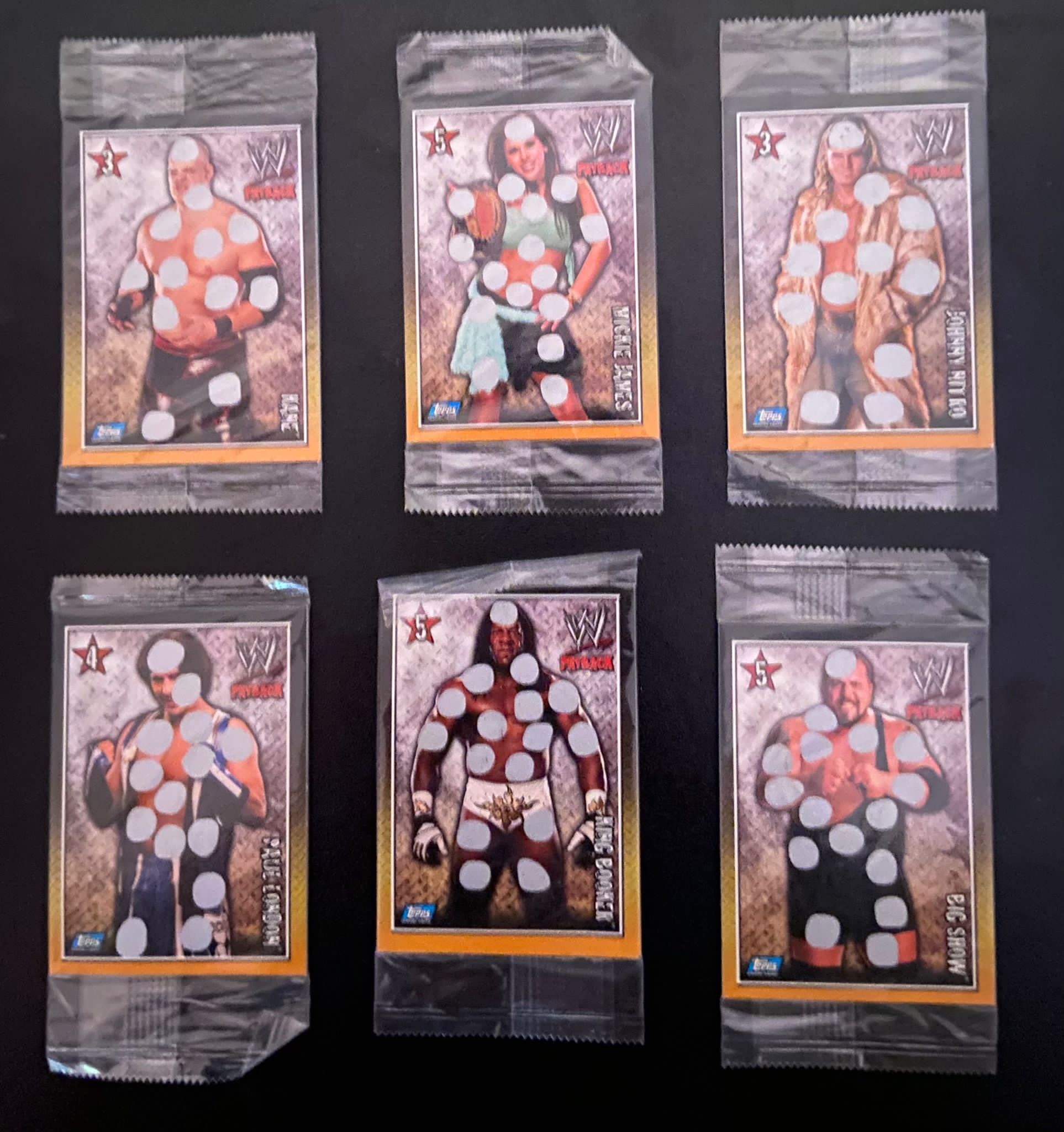 Vendo coleção de packs de cartas body blow WWE Payback (59 packs)