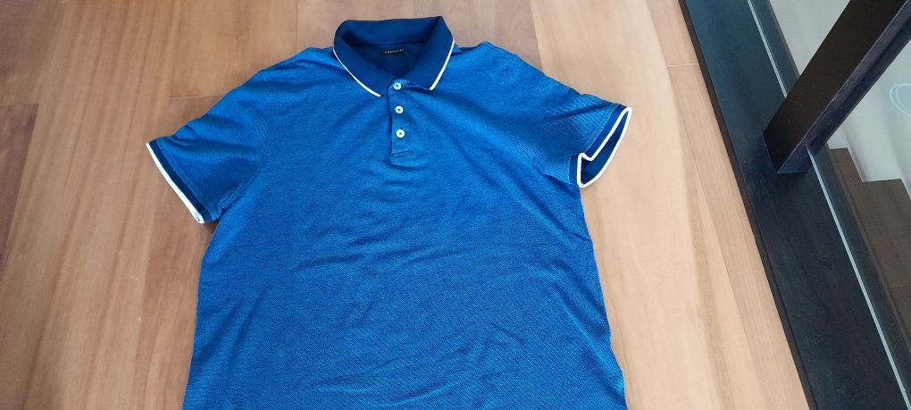 Polo Cortfiel azul como nova
