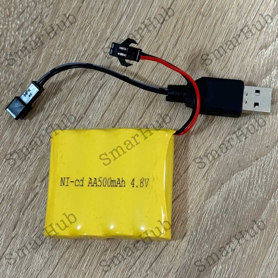 Аккумулятор 4,8V 500 mAh Ni-CD для машинки игрушек на радиоуправлении
