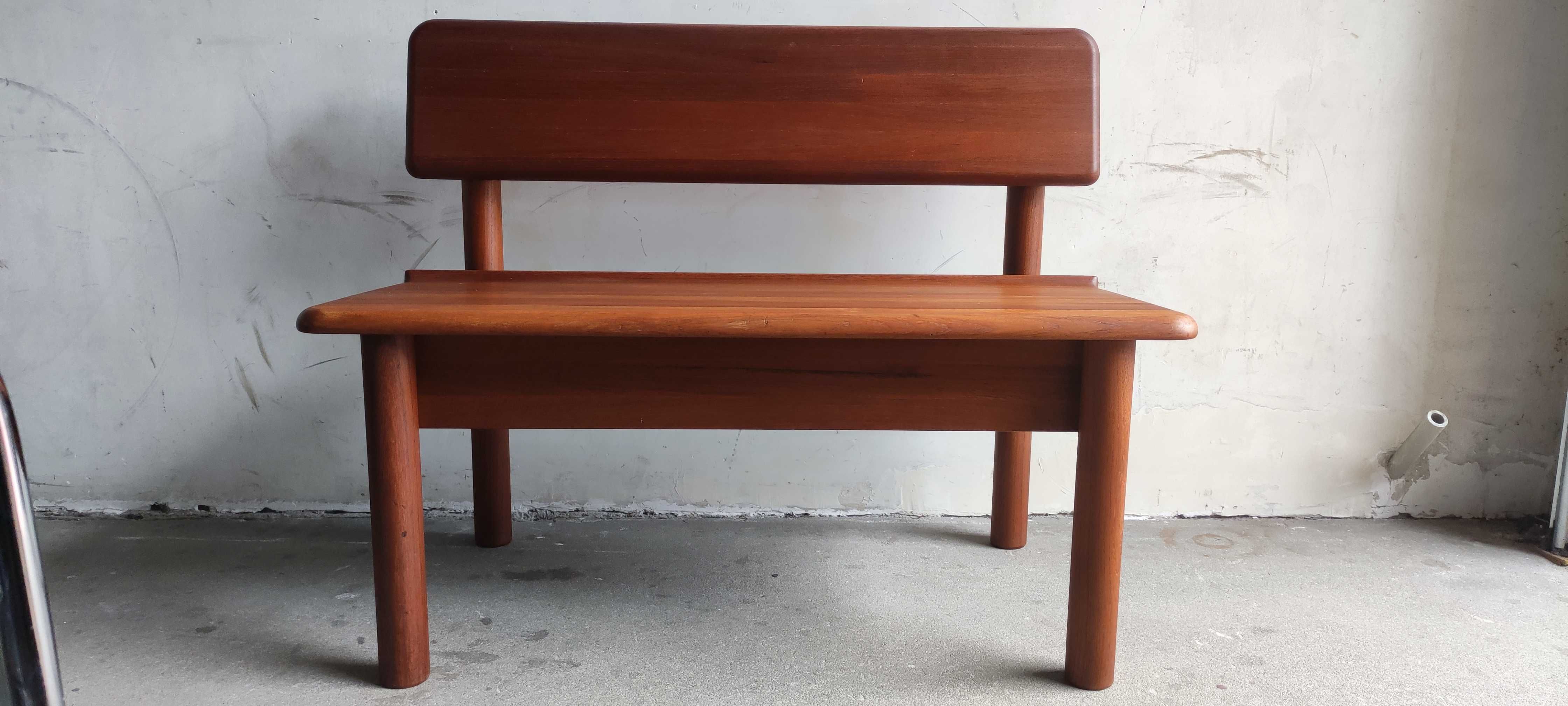 Duńska ławka tekowa Korup Design,lata 70