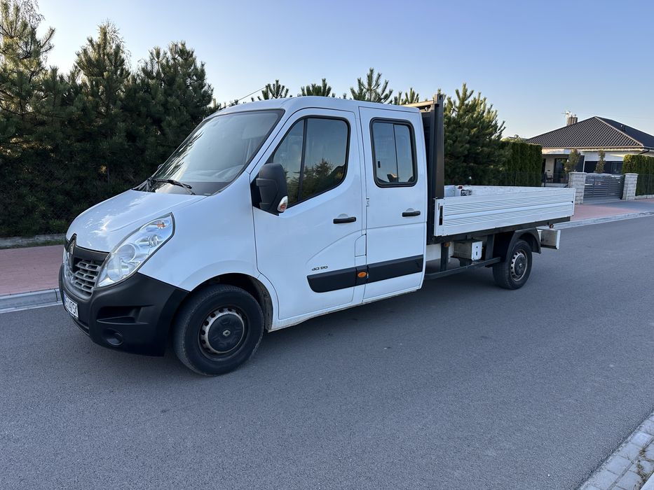 Renault master DOKA 7 osób rama laweta skrzynia 2018 rok KLIMA PL salo