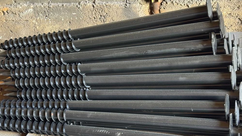 Геошурупи + винтовые сваи • фундамент на геошурупах