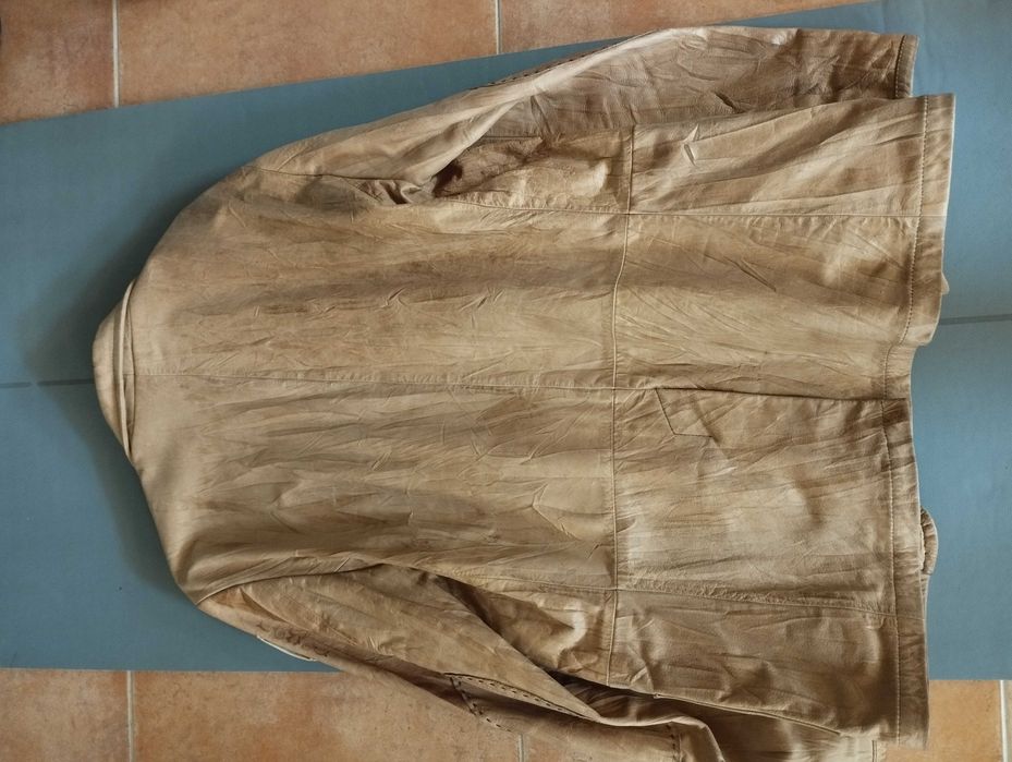 Casaco de pele estilo blazer