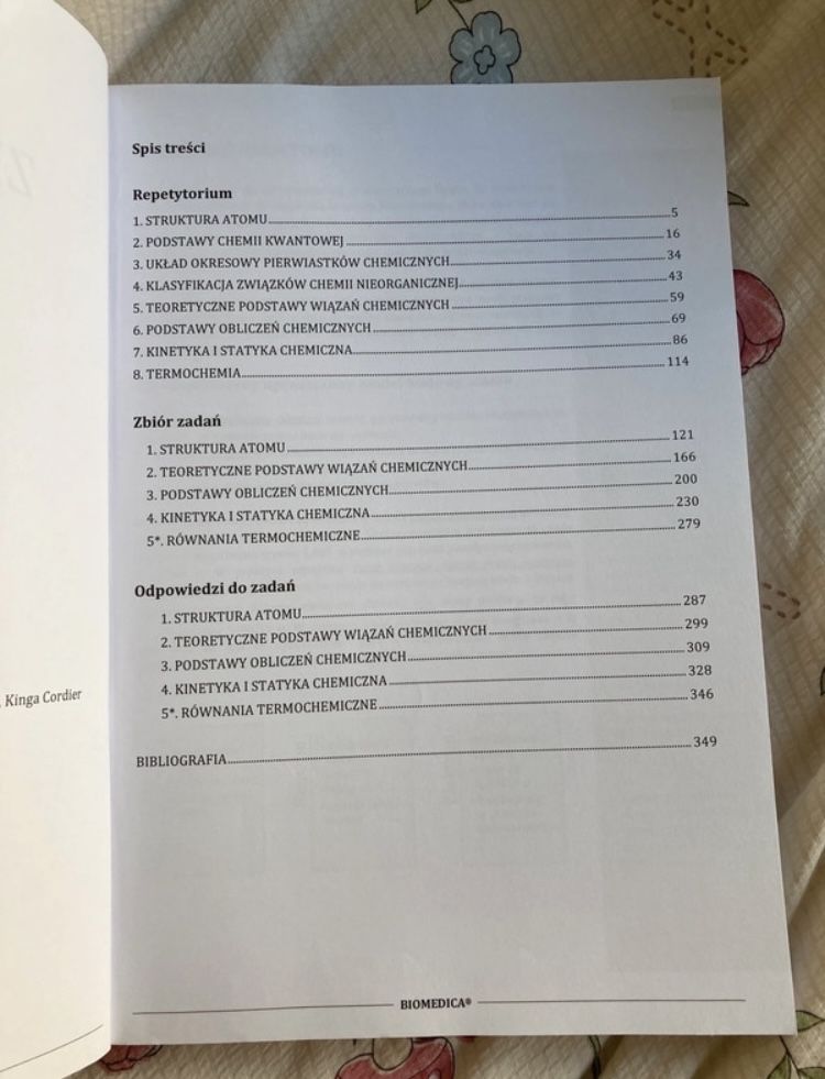 chemia 1 biomedica zbior zadan nowa era repetytorium matura tom 1