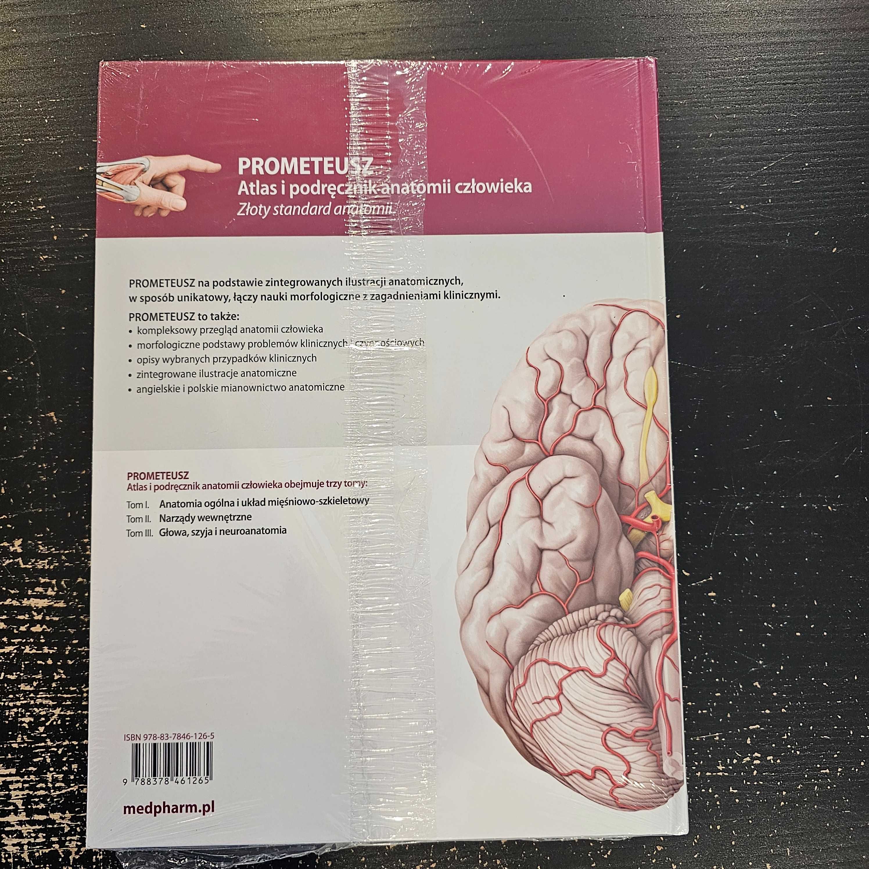 Atlas Anatomii Prometeusz - komplet, mianownictwo angielskie