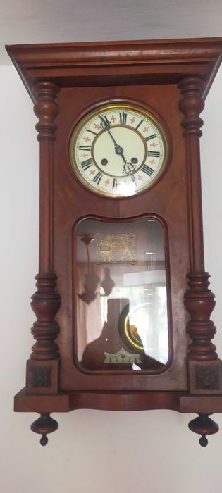 Stary Zabytkowy Zegar Drewniany Po Renowcji