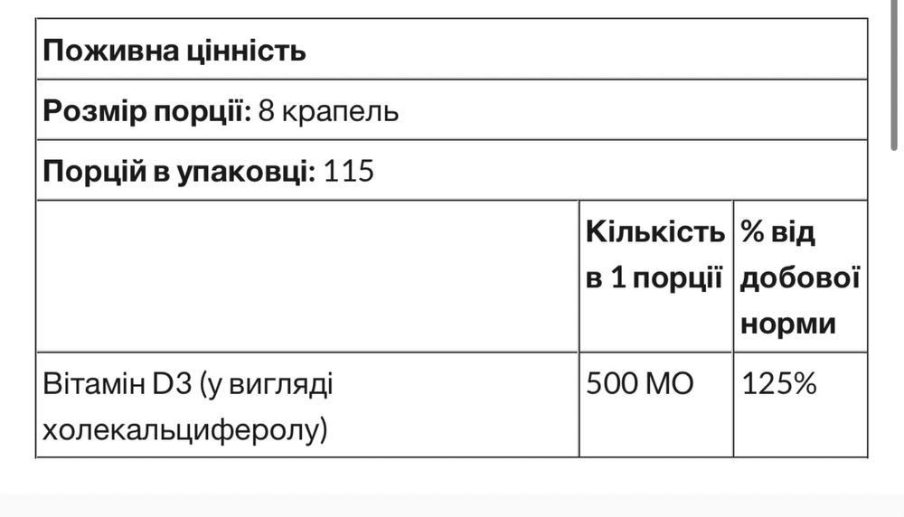 Childlife вітамін Д3 для дітей у краплях АКЦІЯ
