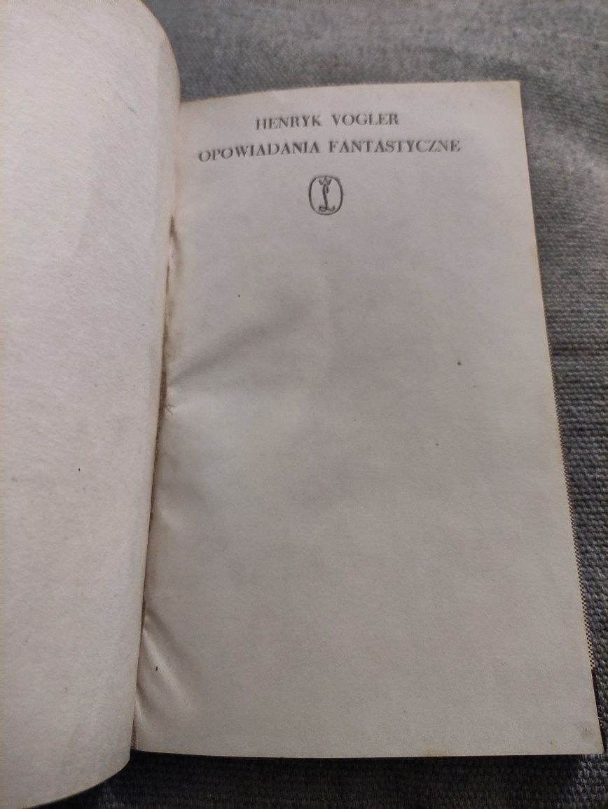 Henryk Vogler Opowiadania fantastyczne