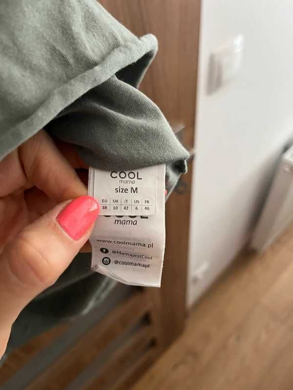 Cool mama koszula ciążowa do karmienia z krótkim rękawem rozmiar M