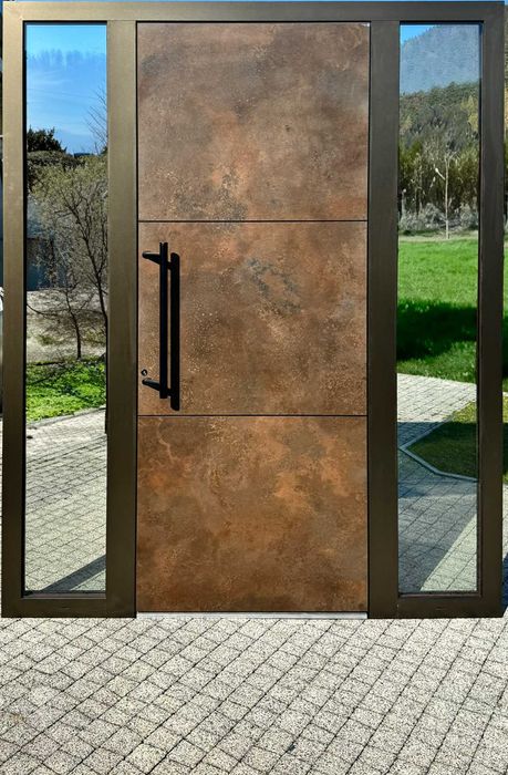 Aluminiowe drzwi Schuco ze spiekiem