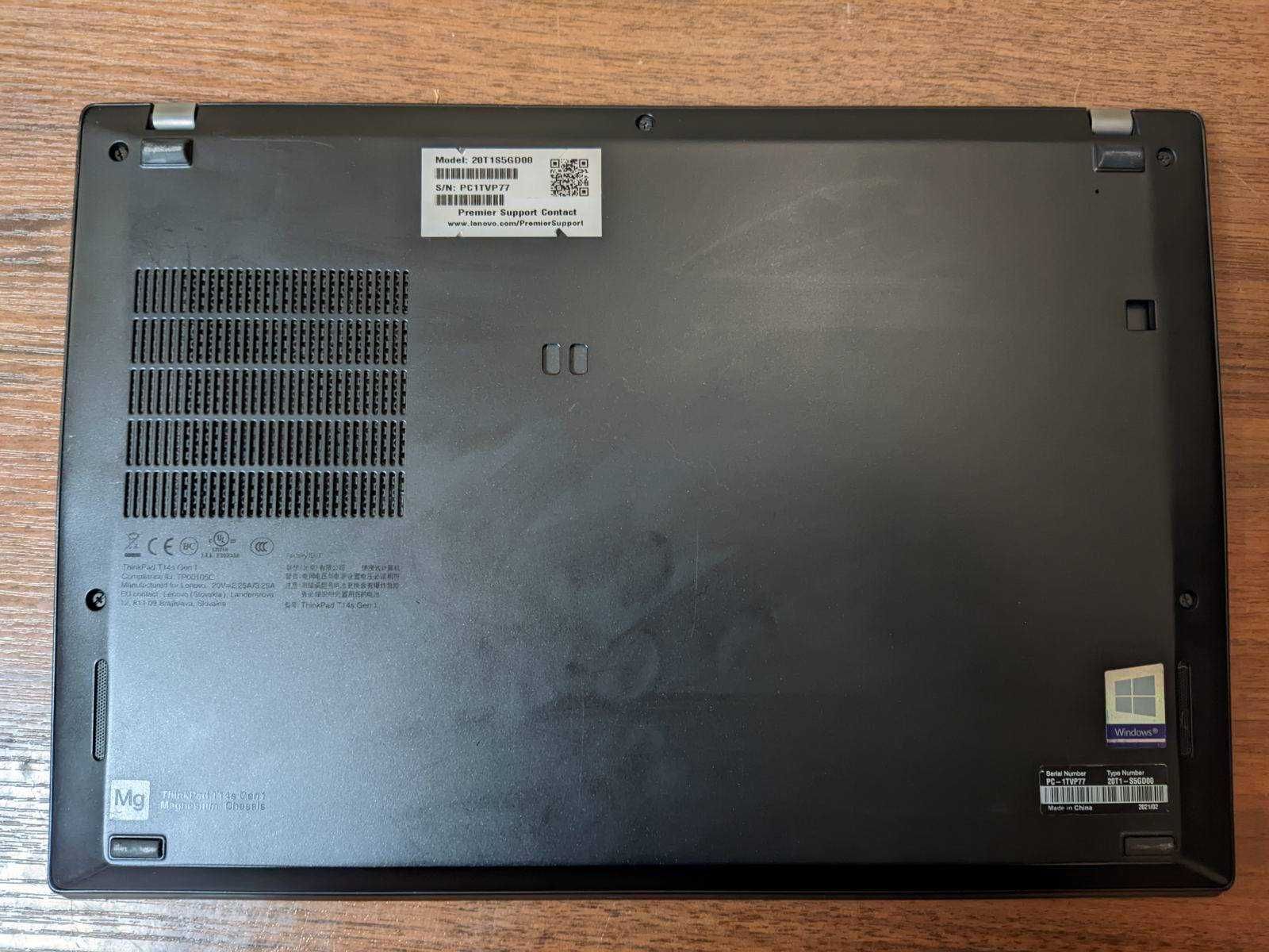 Крутий ноутбук Lenovo ThinkPad T14s G1 14" i5-10310U 8 GB 256 GB SSD