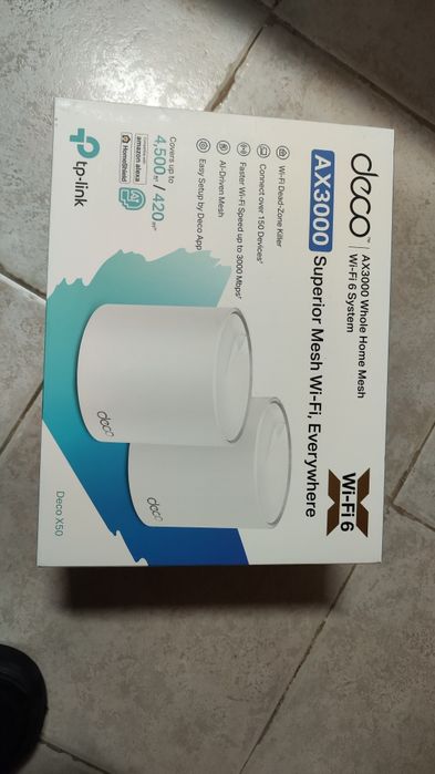 2 Decos x50, com poucos meses de uso.
Comprei-os para ter internet nos