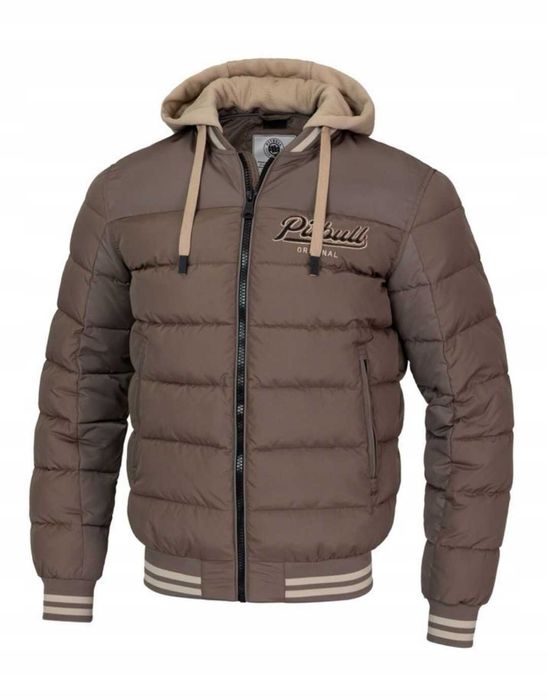 Męska Kurtka zimowa z odpinanym kapturem Pitbull Ocieplana Hidden XXXL