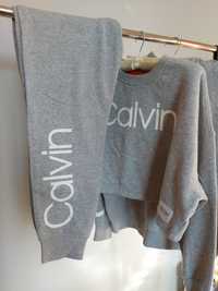 CALVIN KLEIN оригинал. Женский спортивный костюм серый S M L XL флис