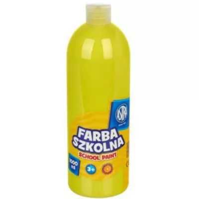 Farba szkolna cytrynowa 1000ml ASTRA