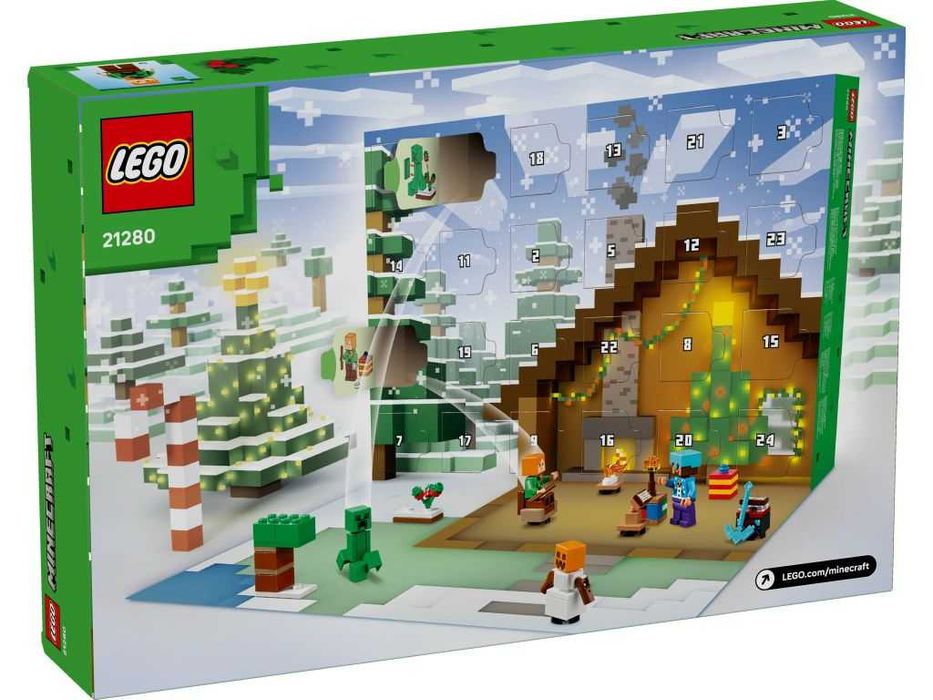 LEGO Minecraft - Kalendarz adwentowy na 2025 rok 21280
