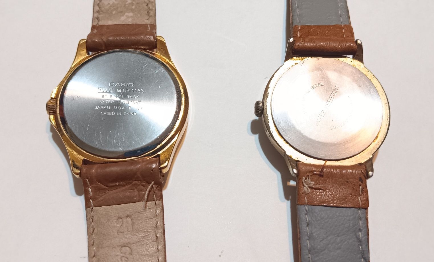 2 Relogios casio e timex de corda