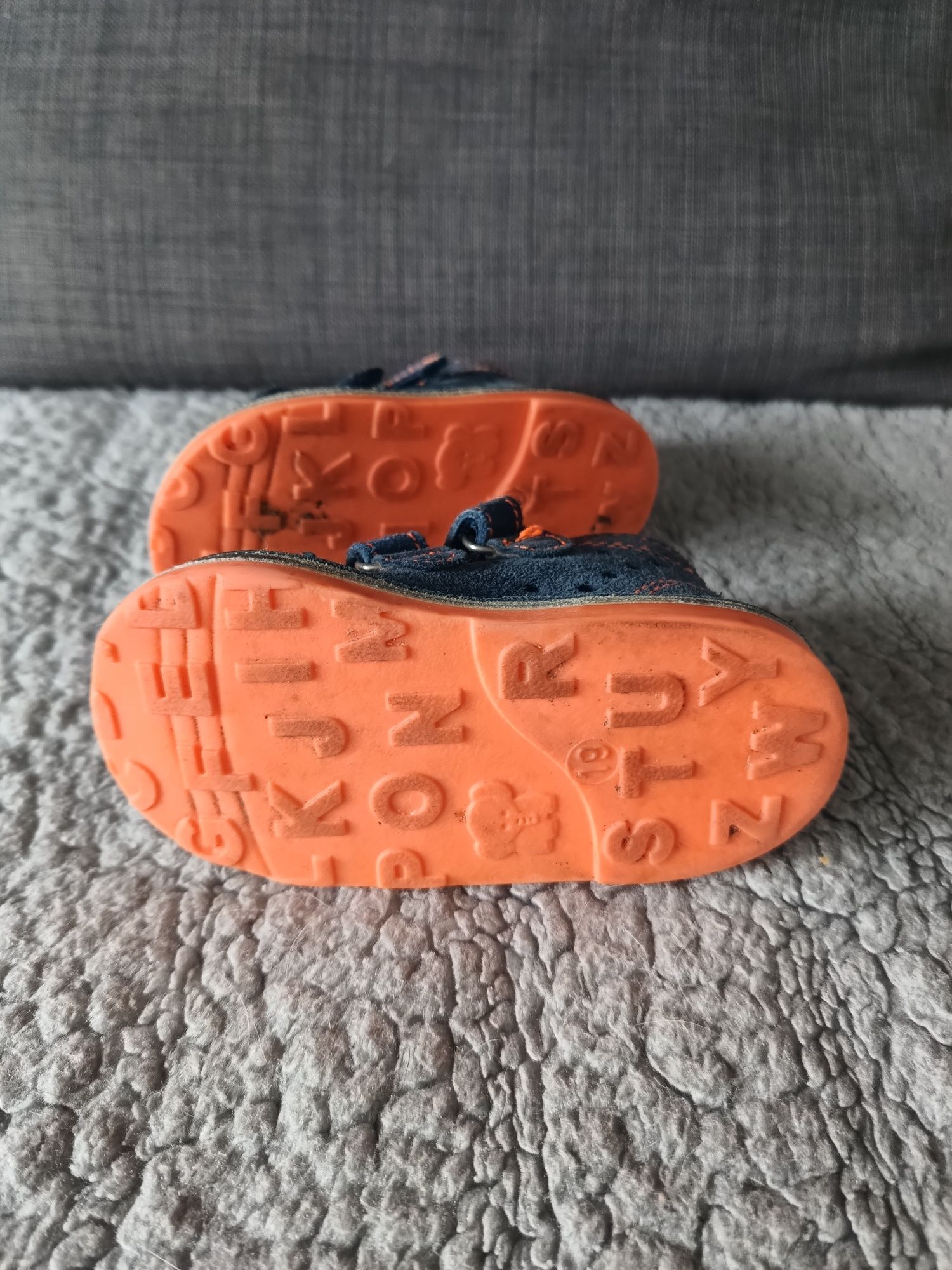 Sandały Adamki skóra buty stabilne granat 19