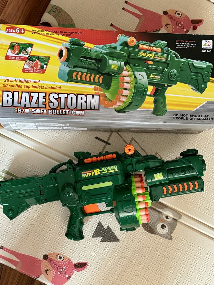 Бластер нерф Blaze storm кулемет іграшка для хлопчика Limo Toy