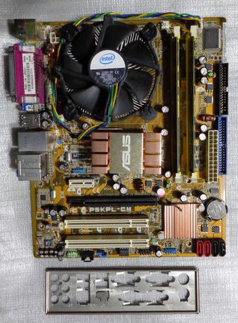 Комплект 4 ядра Intel Xeon® L5410 /Asus P5KPL-CM / 4 Gb  DDR2