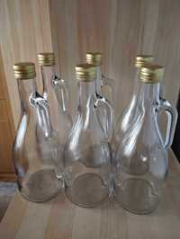Butelki szklane z grubego szkła