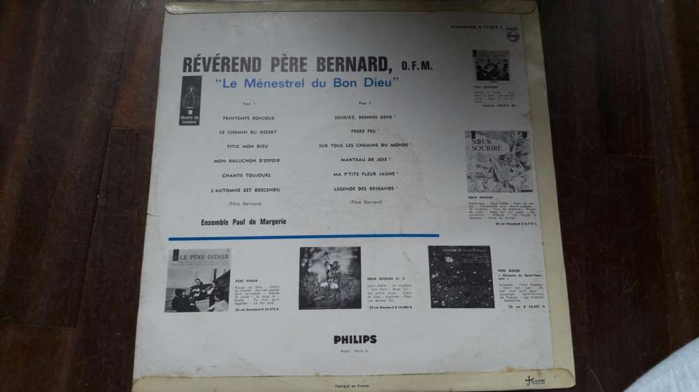 Disco Vinil Révérend Pere Bernard