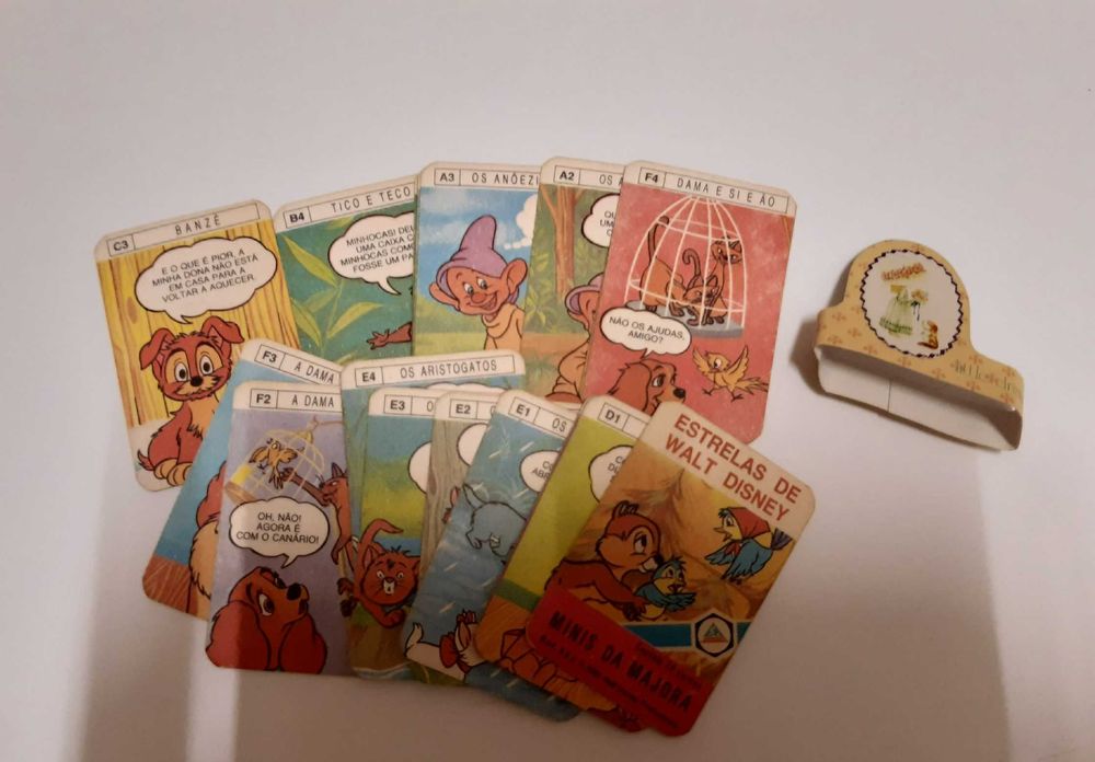 Jogo de cartas infantil anos 80