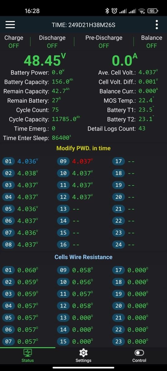 Акумулятор 6.85кВт 156А 12S3P Li-ion LG