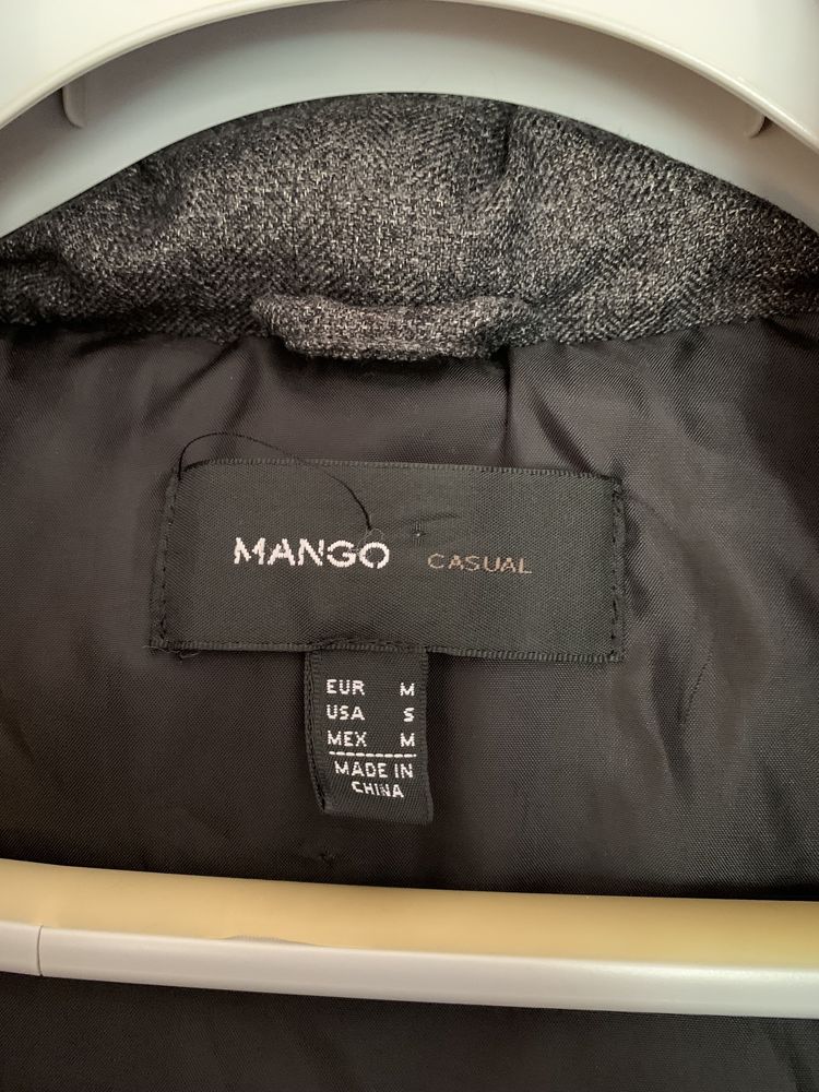 Casaco inverno senhora cinzento Mango M