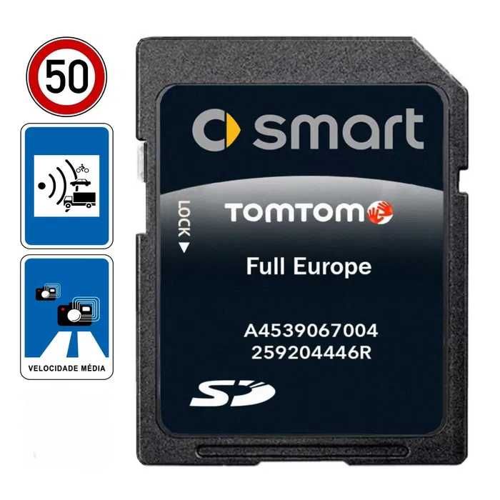 SMART Cartão SD Navegação GPS Europa Cool & Media P26 Modelo 453 V23