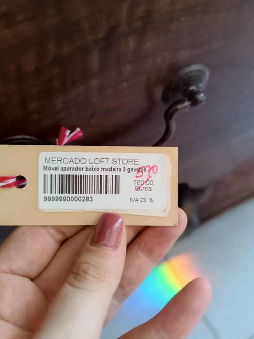 (Promo NATAL) Móvel aparador madeira 3 gavetas