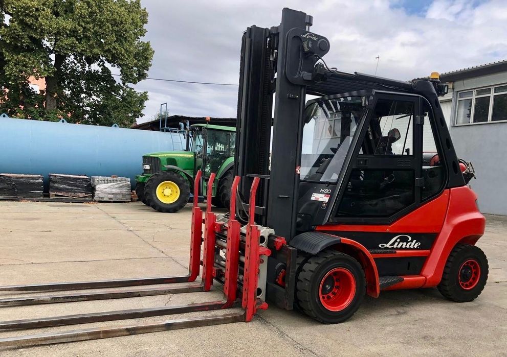 Linde H80T-02  4Widły LPG Gaz z NIEMIEC !