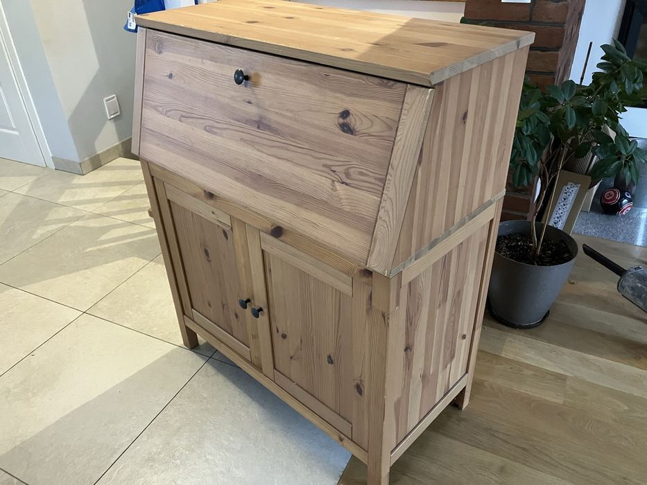 Ikea hemnes sekretarzyk jasnobrązowy 89x107 cm