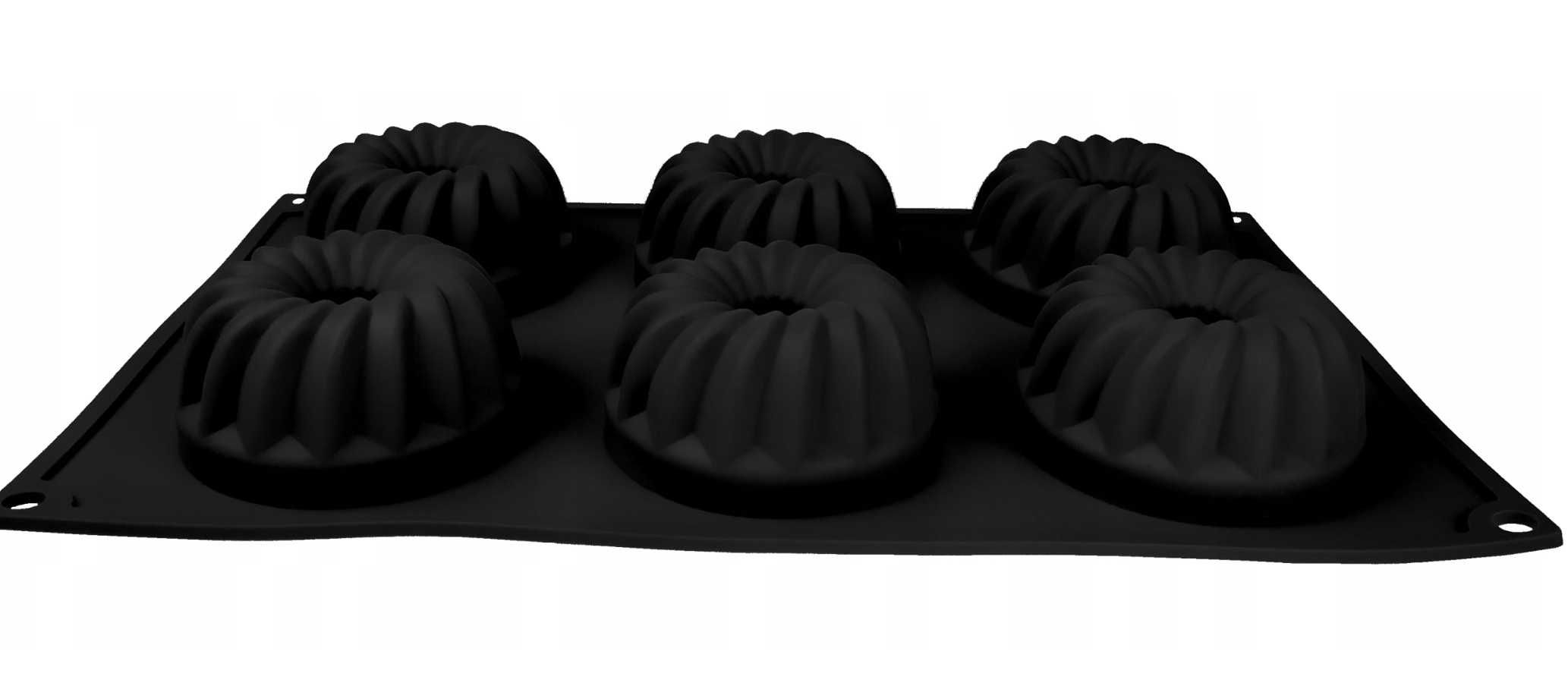 SILIKONOWA FORMA do muffinek babeczek z dziurkami foremka na babkę