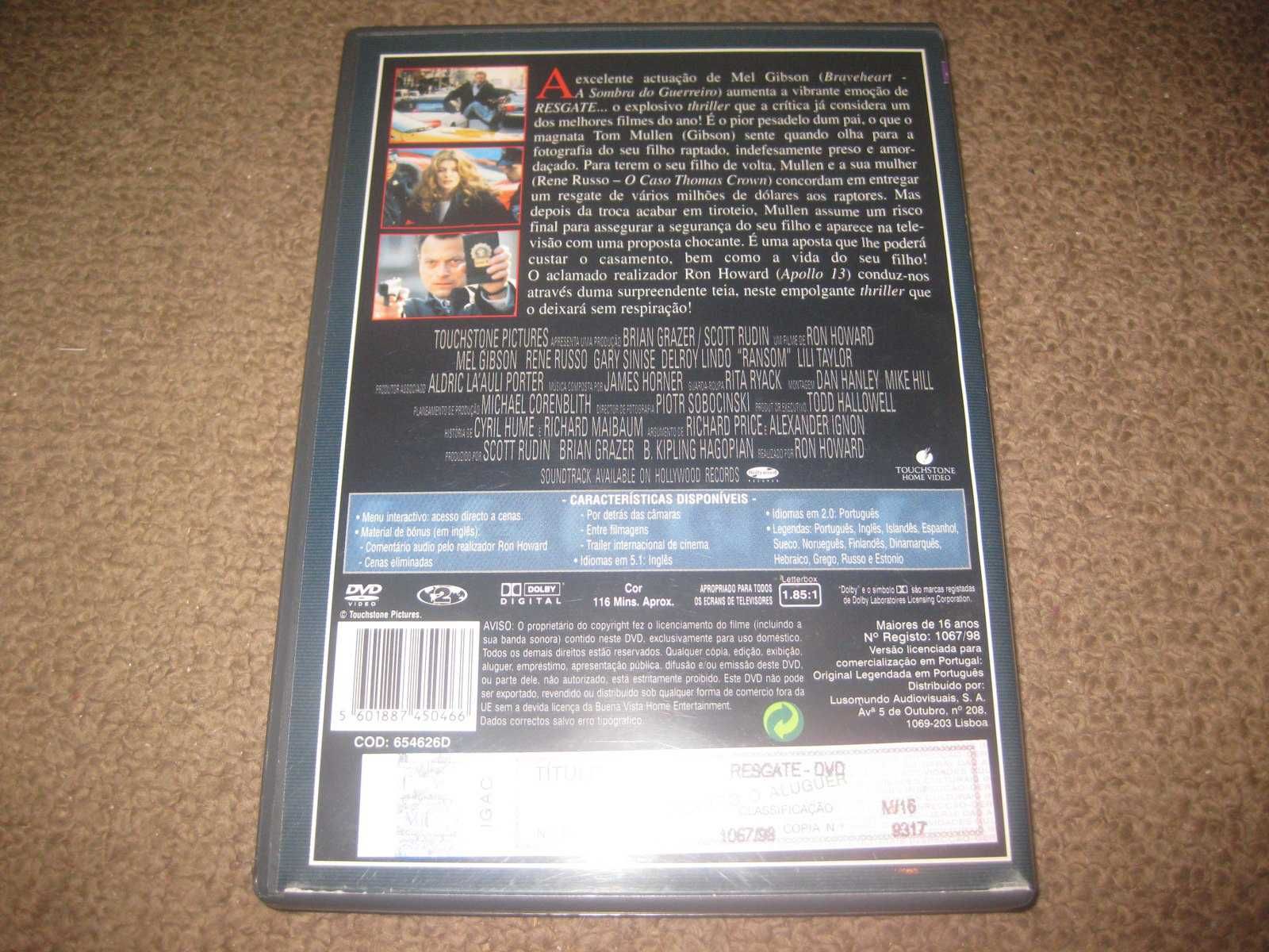 DVD "Resgate" com Mel Gibson
