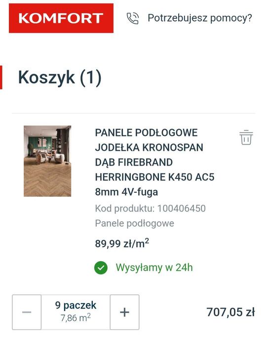 Nowe panele podlogowe KRONO HERRINGBONE dąb firebrand