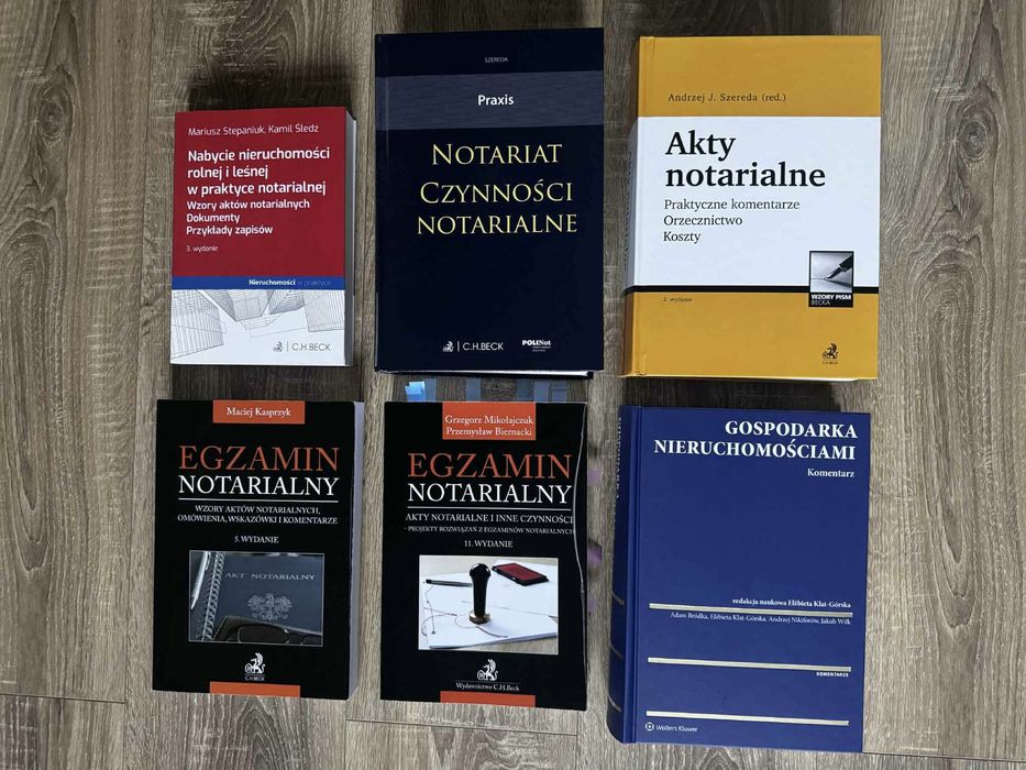 Ksiazki na egzamin notarialny