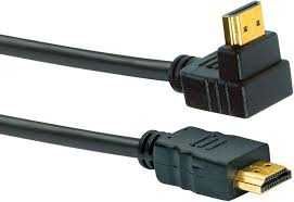Kabel HDMI® High-speed z Ethernetem (wtyczka 90°/wtyczka HDMI) 1,3 m