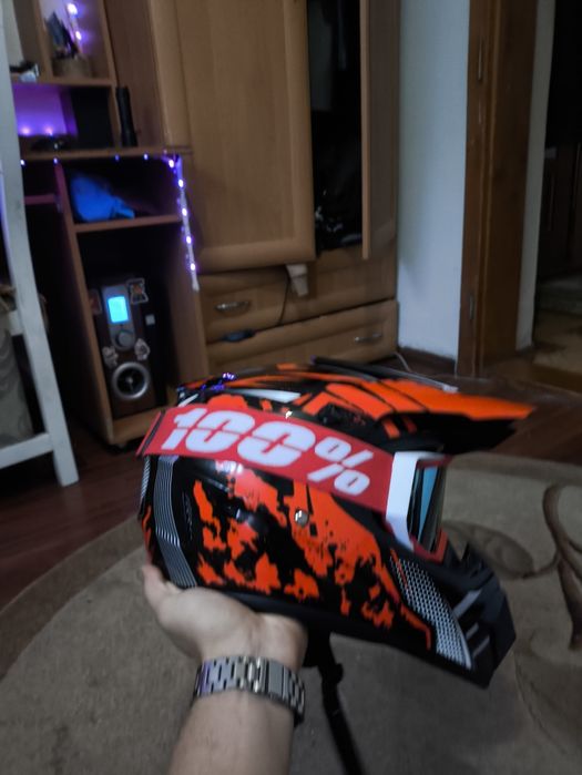 Шолом ендуро кросс + окуляри