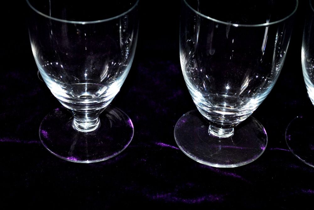 Набор бокалов 3 шт на низкой ножке для вина коьяка прозрачные