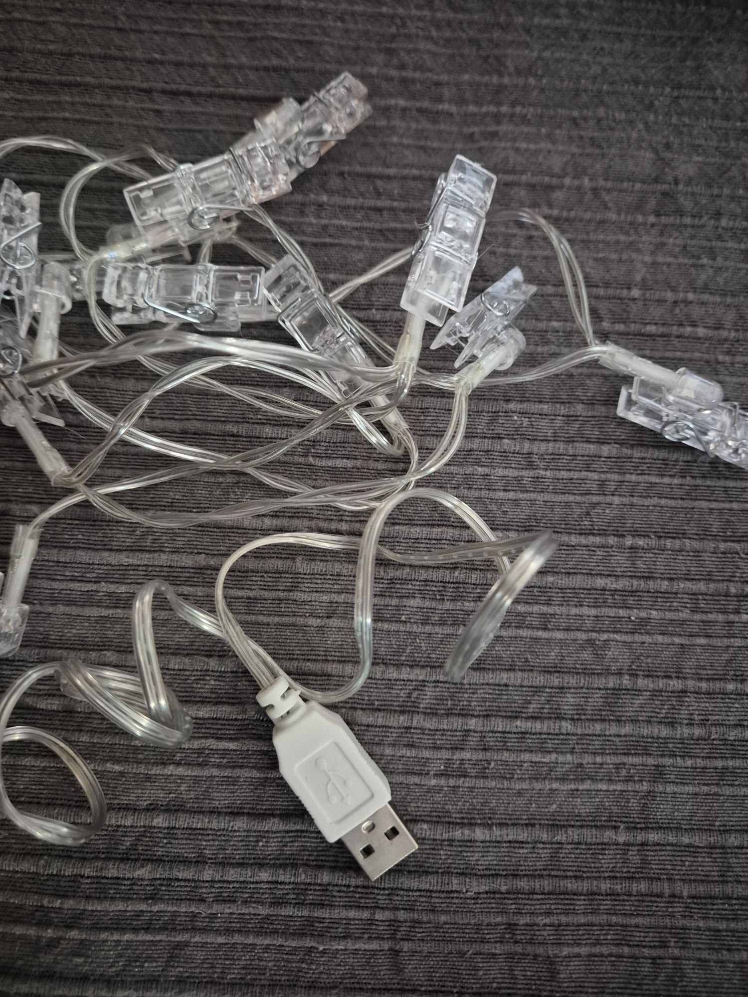 Luzes com mola USB