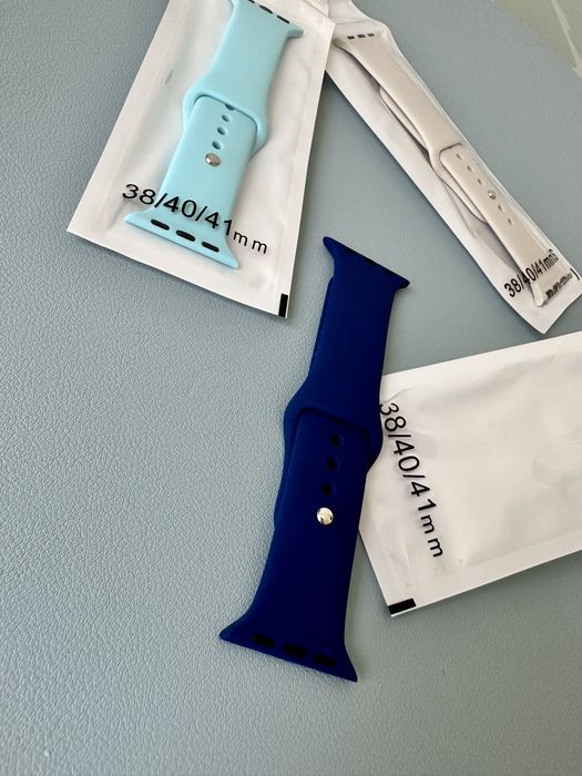 Ремешок на часы эпл watch 5/6/7 серии 38/40/41мм НОВЫЕ! Starlight