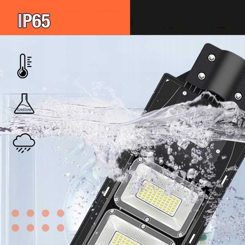 Lampa Solarna Uliczna LED 1800W czujnik ruchu+zmierzchu uchwyt GRATIS!