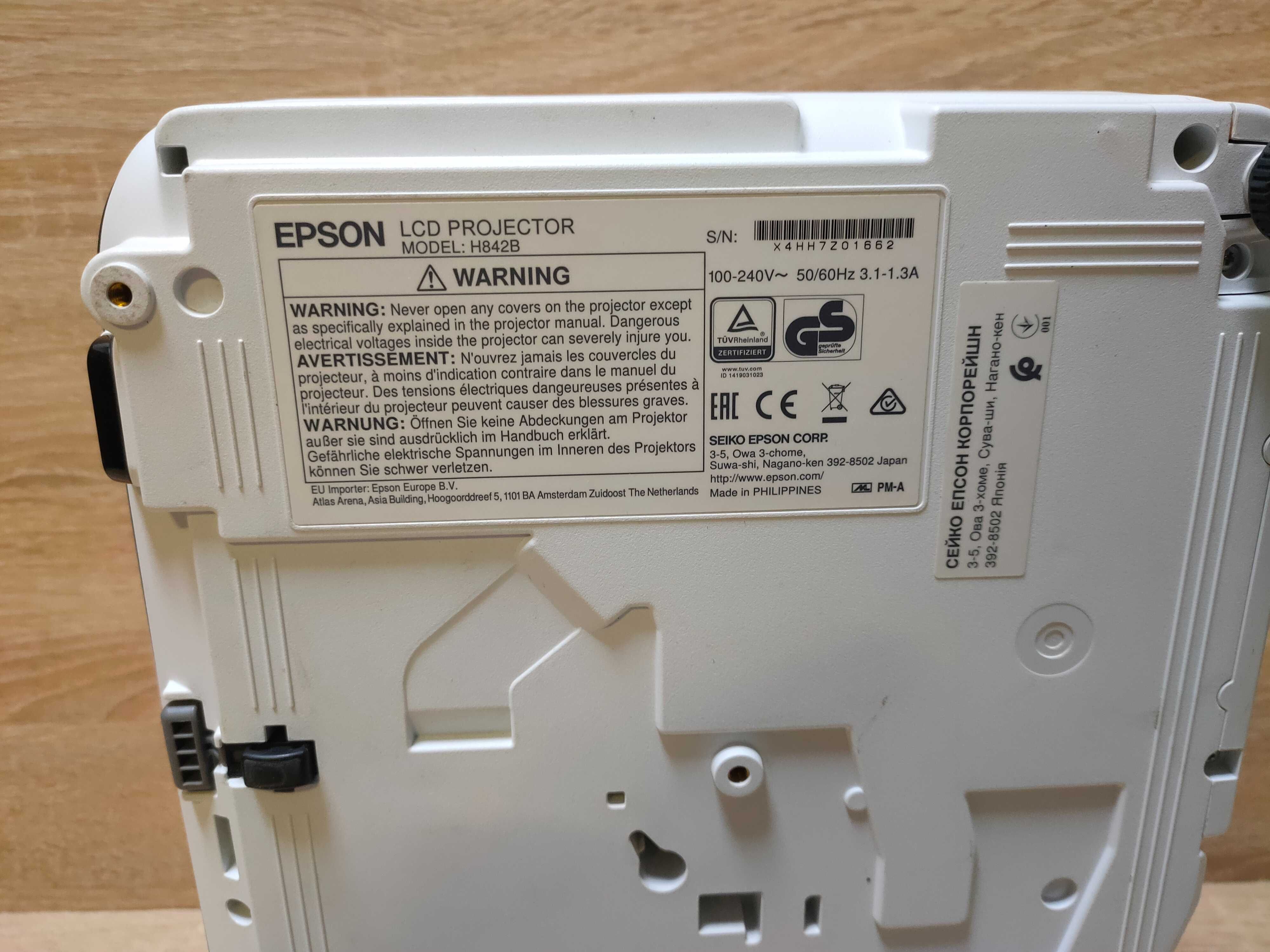 Projektor LCD Epson EB-S41 biały